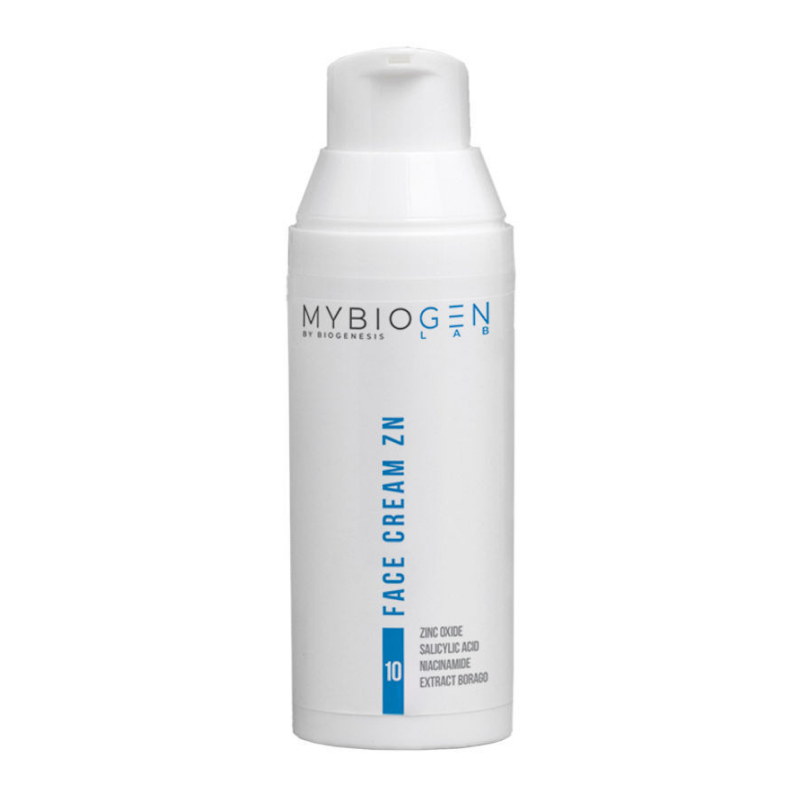 Крем для борьбы с воспалениями с цинком и AHA, BHA кислотами&nbsp; MyBiogen Face Cream Zink