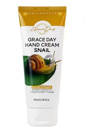 Восстанавливающий крем для рук с муцином улитки Grace Day Hand Cream Snail