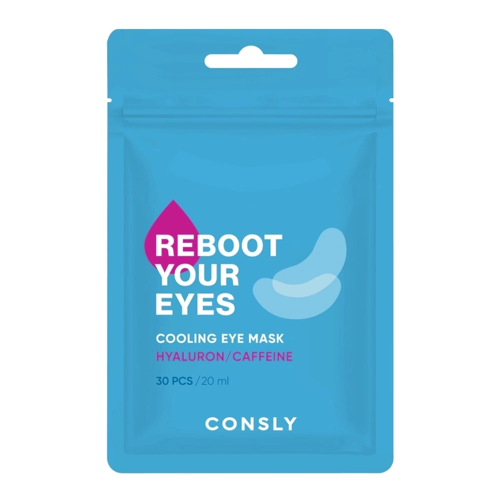 Consly Eyes Reboot Hyaluronic Acid & Caffeine Cooling Eye Mask, 30pcs 25103580