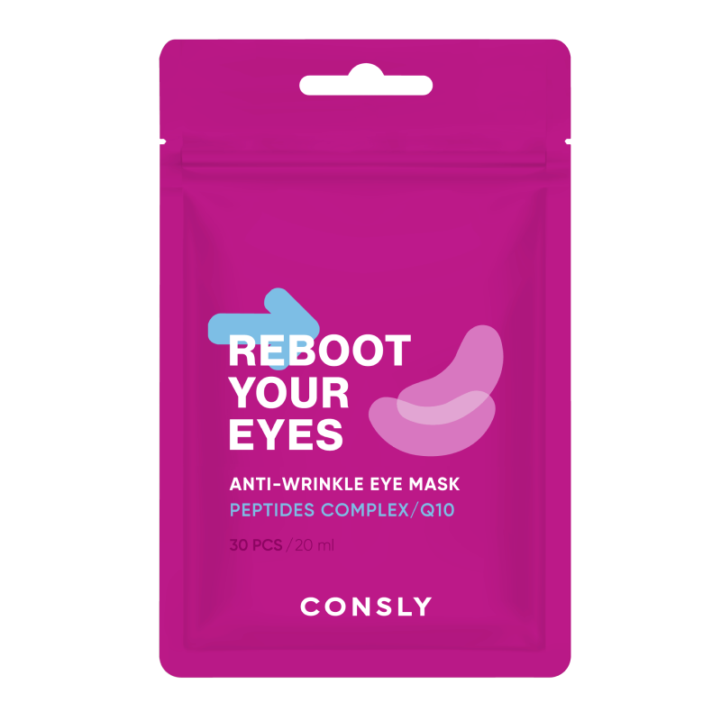 Consly Eyes Reboot Peptides & Q10 Anti-Wrinkle Eye Mask, 30pcs 25103597