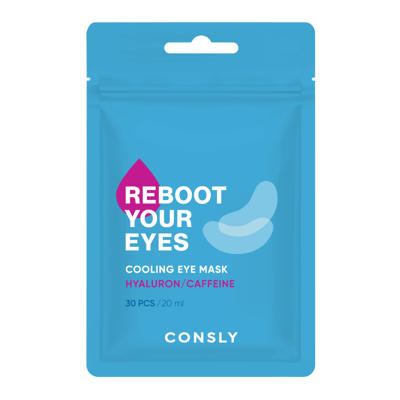 Consly Eyes Reboot Hyaluronic Acid & Caffeine Cooling Eye Mask, 30pcs 25103580