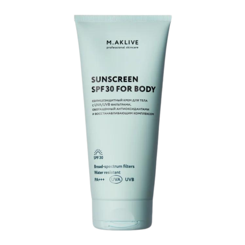 Солнцезащитный крем для тела  M.Aklive Sunscreen SPF30 For Body