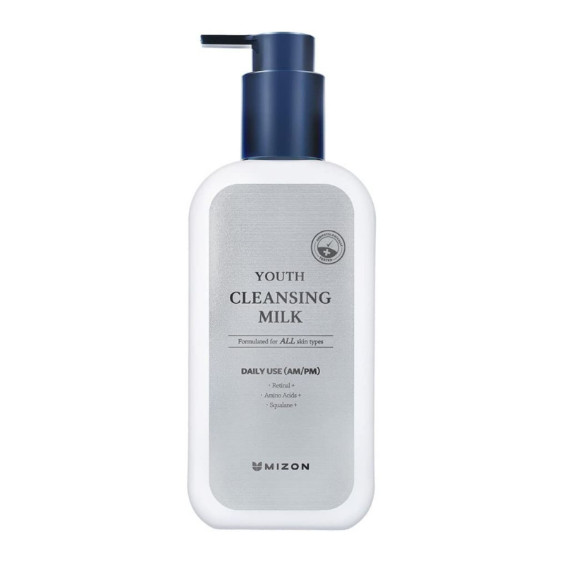 Мягкое безсульфатное очищающее молочко с ретинолом  MIZON Youth Cleansing Milk