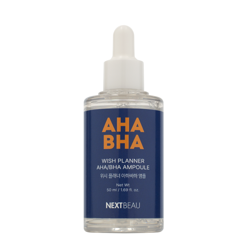 Отшелушивающая сыворотка с AHA/BHA кислотами для проблемной кожи NEXTBEAU Wish Planner AHA/BHA Ampoule