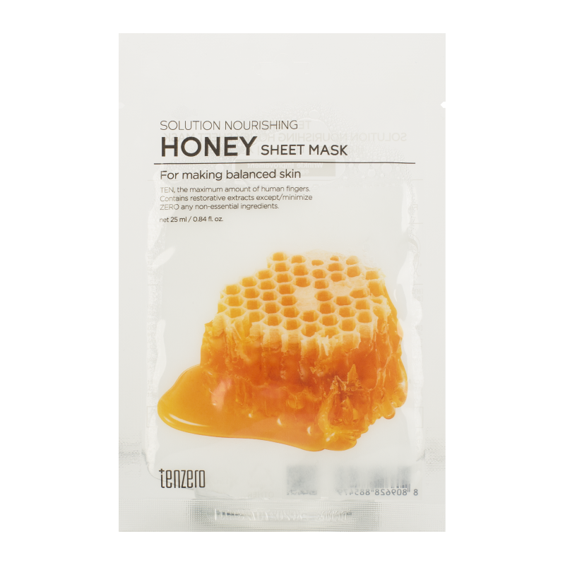 Тканевая маска для лица с экстрактом меда TENZERO Solution Nourishing Honey Sheet Mask