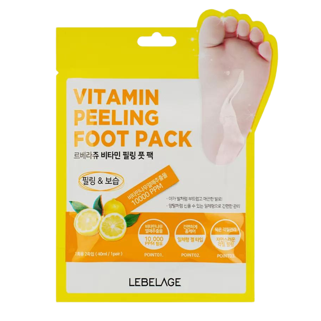 Пилинг-носочки для ног LEBELAGE Vitamin Peeling Foot Pack