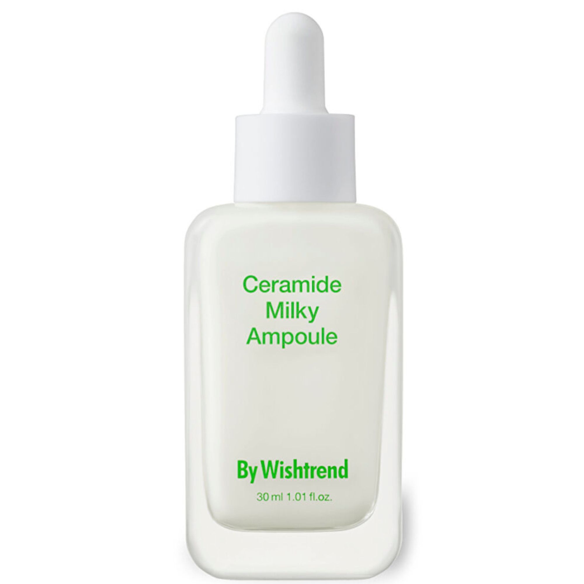 Успокаивающая сыворотка с центеллой, керамидами и пептидами  By Wishtrend Ceramide Milky Ampoule