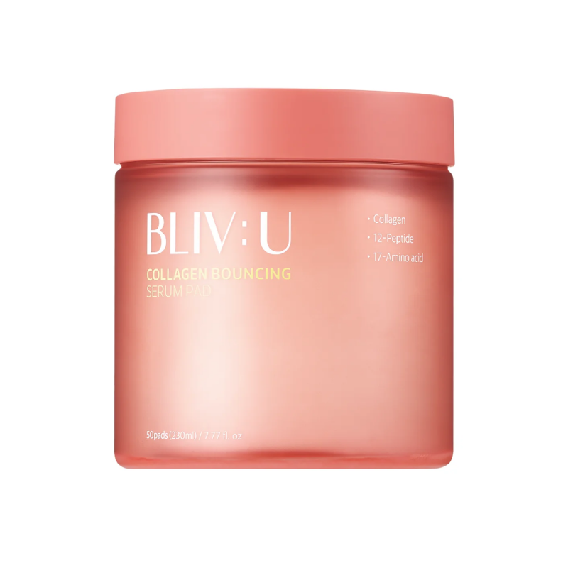 Увлажняющие пэды с коллагеном и пептидами&nbsp; BLIV:U Collagen Bouncing Serum Pad