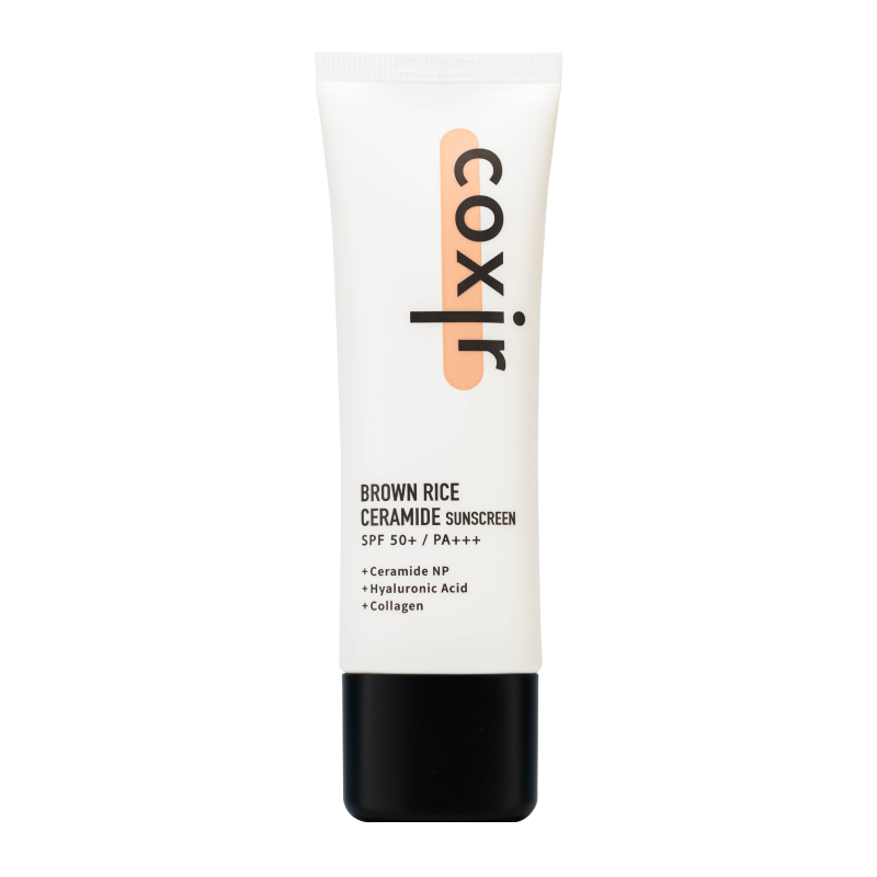 Солнцезащитный крем с керамидами SPF 50+/PA+++ COXIR Brown Rice Ceramide Sunscreen SPF 50+ / PA+++