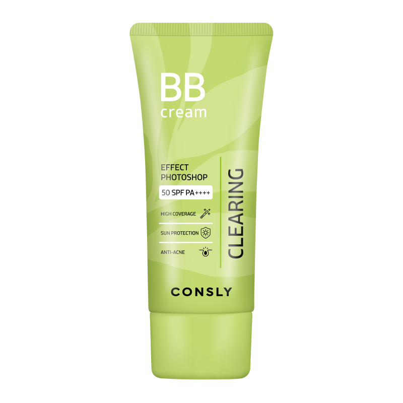 Матирующий BB-крем с эффектом фотошопа SPF50/PA++++&nbsp; Consly PHOTOSHOP Tea tree + Witch hazel Clearing BB сream
