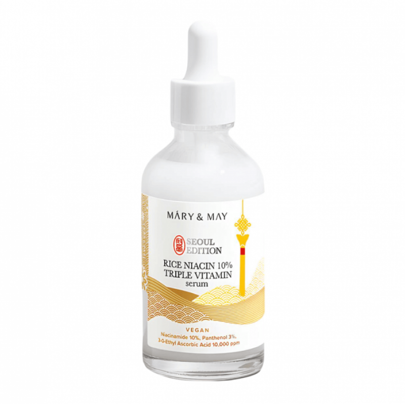 Крем-сыворотка для борьбы с тусклостью и пигментацией&nbsp; Mary&May Rice Niacin 10% Triple Vitamin Serum