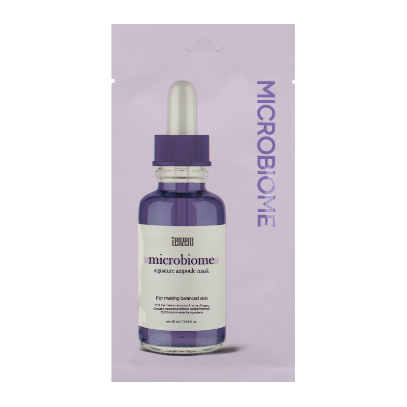 Восстанавливающая тканевая маска с пробиотиками TENZERO Signature Ampoule Mask Microbiome