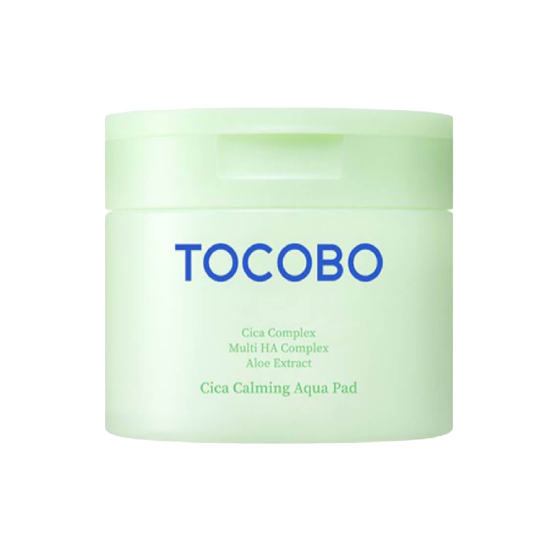 Успокаивающие тонер-пэды с центеллой и пробиотиками TOCOBO Cica Calming Aqua Pad