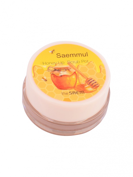 Медовый скраб для губ в баночке  The Saem Saemmul Honey Lip Scrub Pot