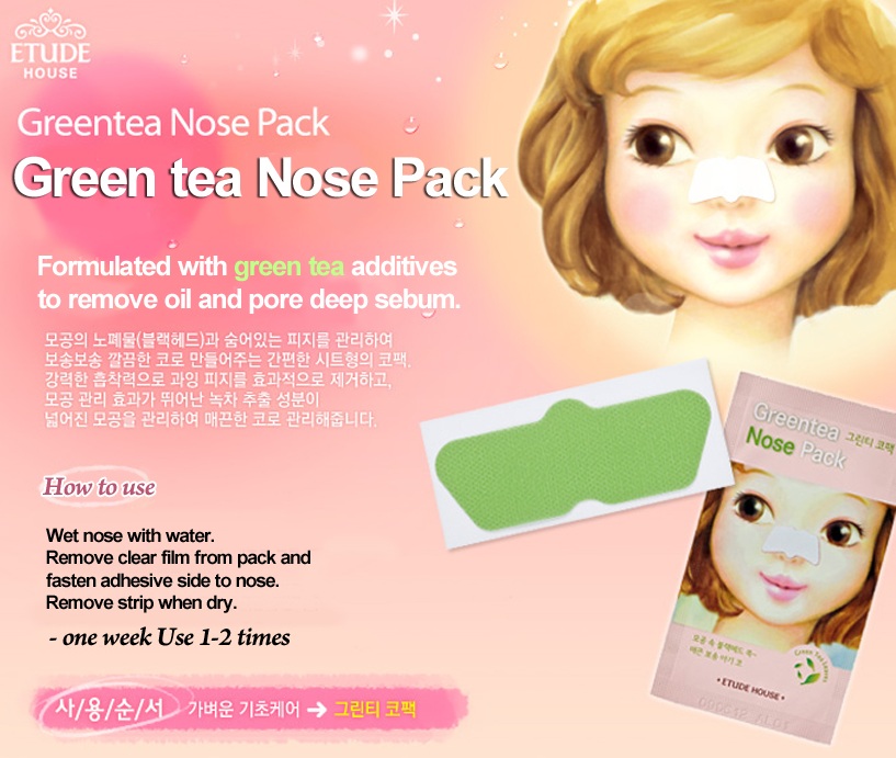 Etude House Green Tea Nose Pack