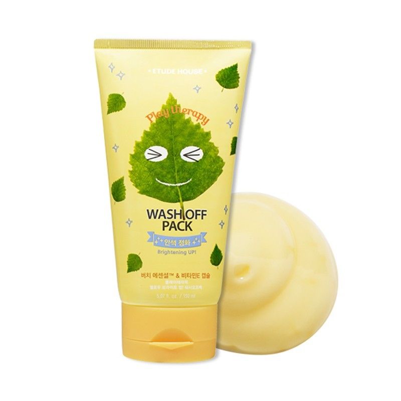 Маска ровный тон. Корейская маска с изображением клубники Wash off Pack. Etude House маска выравнивающая тон кожи Play Therapy Wash off Pack Brightening.