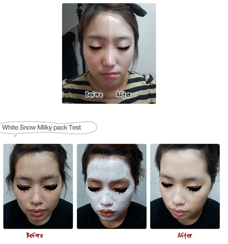 Осветляющая маска для выравнивания тона кожи  Secret Key Snow White Milky Pack 05995989 - фото 2