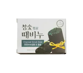 Мыло-скраб с экстрактами древесного угля DongBang Charcoal Stain Remover Soap
