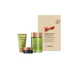 Набор миниатюр с экстрактом новозеландского льна The Saem Urban Eco Harakeke Mini Kit 31мл/31мл/8мл/25гр