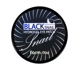 Патчи с муцином черной улитки Farmstay Black Snail Hydrogel Eye Patch