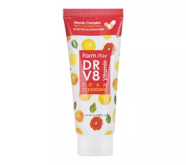 Очищающая пенка для тусклой кожи  FarmStay Dr-V8 Vitamin Foam Cleansing