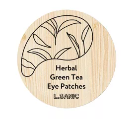 Тонизирующие патчи для глаз с зелёным чаем  L.Sanic Herbal Green Tea Hydrogel Eye Patches