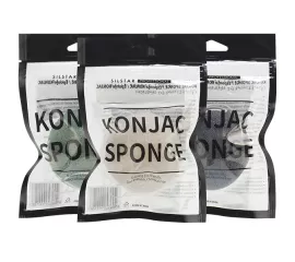 Натуральный конняку спонж  SILSTAR Professional Konjac Sponge