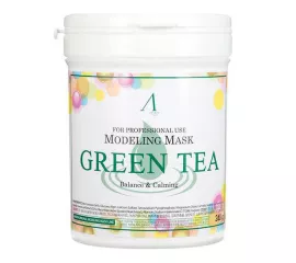Успокаивающая альгинатная маска с зелёным чаем  Anskin Green Tea Modeling Mask