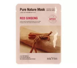 Тканевая маска с женьшенем  Anskin Secriss Pure Nature Red Ginseng Mask Pack