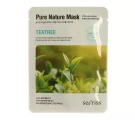 Тканевая маска с чайным деревом  Anskin Secriss Pure Nature Tea Tree Mask Pack
