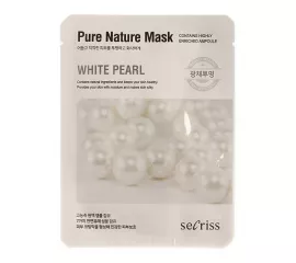 Тканевая маска с жемчугом  Anskin Secriss Pure Nature White Pearl Mask Pack