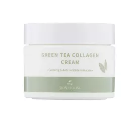 Успокаивающий крем с коллагеном и зелёным чаем  The Skin House Green Tea Collagen Cream