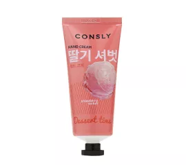Крем для рук с ароматом клубничного мороженого  Consly Dessert Time Strawberry Sorbet Hand Cream