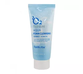 Кислородная пенка для умывания FarmStay O2 Premium Aqua Foam Cleansing