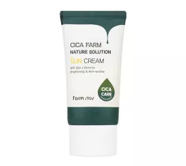 Солнцезащитный крем с центеллой азиатской  FarmStay Cica Farm Nature Solution Sun Cream