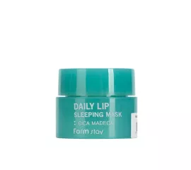 Ночная питательная маска для губ с центеллой азиатской FarmStay Daily Lip Sleeping Mask Cica Madeca Mini