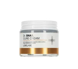 Восстанавливающий крем с муцином улитки  LEBELAGE Dr. Snail Cure Cream