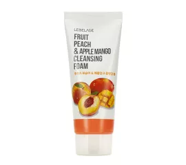 Смягчающая пенка для умывания с экстрактами персика и манго LEBELAGE Fruit Peach & Apple Mango Cleansing Foam