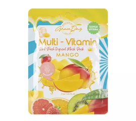 Тканевая маска с экстрактом манго Grace Day Multi-Vitamin Mango Mask Pack