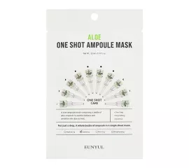Успокаивающая тканевая маска с алоэ EUNYUL Aloe One Shot Ampoule Mask