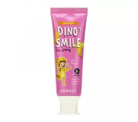 Детская зубная паста со вкусом банана Consly DINO's SMILE Kids Gel Toothpaste with Xylitol and Banana