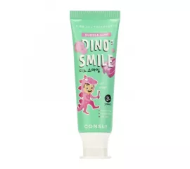 Детская зубная паста со вкусом жвачки Consly DINO's SMILE Kids Gel Toothpaste with Xylitol and Bubble Gum