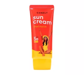 Солнцезащитный крем с муцином улитки SPF 50+/PA+++ для комбинированной и жирной кожи Consly Daily Protection Snail Sun Cream SPF 50/PA+++