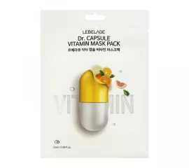 Тканевая маска с облепихой LEBELAGE Dr. Capsule Vitamin Mask Pack