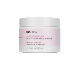 Омолаживающий крем для шеи с гидролизованным коллагеном NEXTBEAU Collagen Solution Multi-Vital Neck Cream