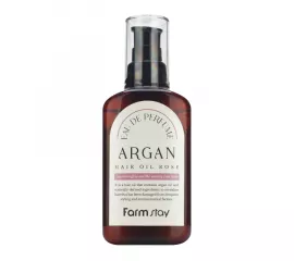 Аргановое масло для волос с ароматом розы FarmStay EAU DE Perfume Argan Hair Oil Rose