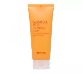 Успокаивающая пенка для умывания с экстрактом календулы FarmStay Calendula Relief Cleansing Foam