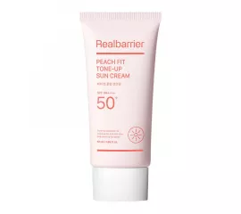Тонирующий солнцезащитный крем SPF50+ PA++++
 Real Barrier Peach Fit Tone-Up Sun Cream SPF50+ PA++++