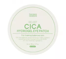 Патчи для глаз с центеллой азиатской TENZERO Relief Cica Hydrogel Eye Patch, 60pcs