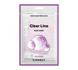 Укрепляющая тканевая маска с коллагеном Consly Clear Line Advanced Skincare Collagen Mask Sheet